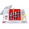 The LEE Precision 25-06 Remington Pacesetter 3-Die Set includes essential dies for sizing, seating, and crimping, plus a universal shell holder and load data.