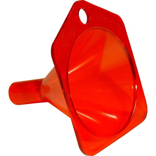 The LEE Precision Powder Funnel is a durable, unbreakable funnel designed to fit all cases from .22 to .45 caliber, ensuring precise and mess-free powder dispensing.