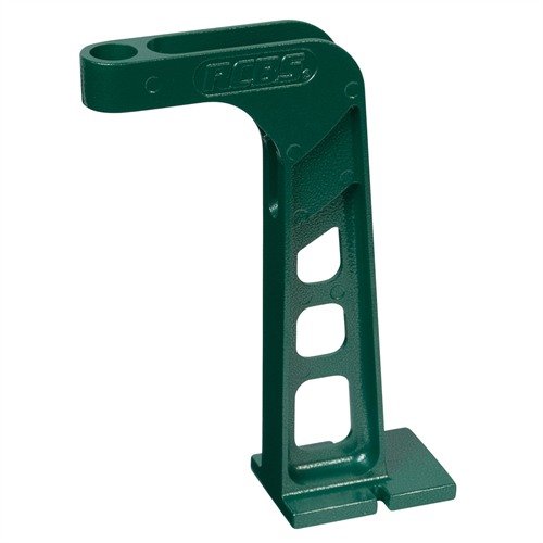 The RCBS Advanced Powder Measure Stand elevates your powder measure 9-1/2", providing ample space for scale pans and cases, and easily bolts to any reloading bench.