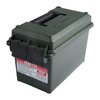 The MTM 50 Caliber Ammo Can offers lightweight, durable storage with excellent water resistance, dual latches, and ample capacity for bulk ammo and gear.