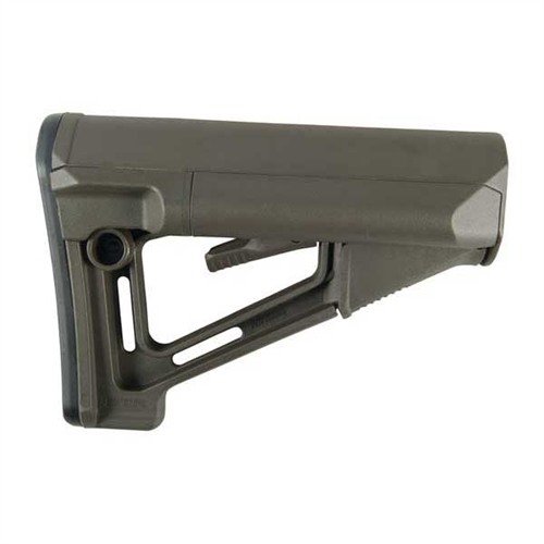 The Magpul AR-15 STR Stock offers enhanced comfort with a wider cheekweld, internal battery storage, and a secure fit with minimal wobble for optimal performance.