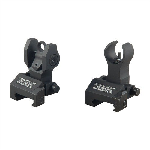 TROY Industries HK-Style Front Sight Set features rugged, flip-up design for reliable backup, easy installation on Picatinny rails, and fast target acquisition.