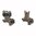 TROY INDUSTRIES AR-15  FLIP-UP SIGHT SET DARK EARTH
