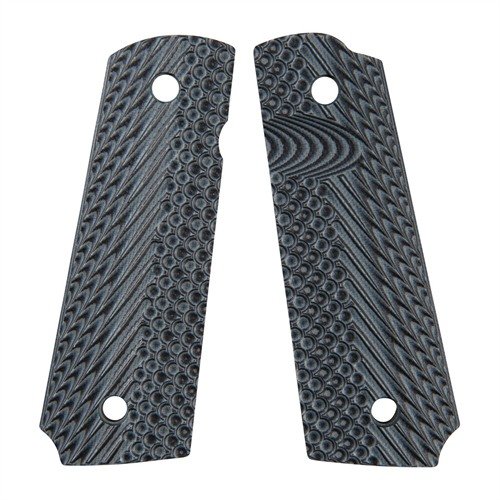 Experience superior grip and control with VZ Grips' 1911 Operator II G10 Grips, featuring rugged G10 fiberglass, CNC machined texturing, and a thumb recess.