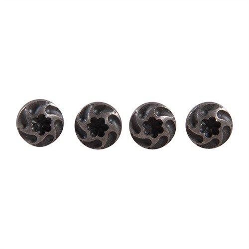 Upgrade your 1911 with VZ GRIPS Turbo Screws, featuring custom patterns, standard thickness, and easy installation using a T-15 torx driver, packaged in sets of four.
