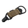 The MAGPUL MS1 Single Point Paraclip Adapter offers customizable hardware options, durable 1-1/4" webbing, and robust polymer components for versatile sling attachment.