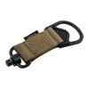 The MAGPUL MS1/MS3 QD Adapter offers durable, lightweight construction for seamless one-to-two-point sling conversion, ensuring quick weapon release in emergencies.