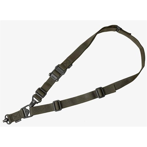 The MAGPUL MS3 GEN2 Single QD Sling offers rapid one/two-point conversion, durable construction, and a low-profile adjuster for ultimate comfort and versatility.