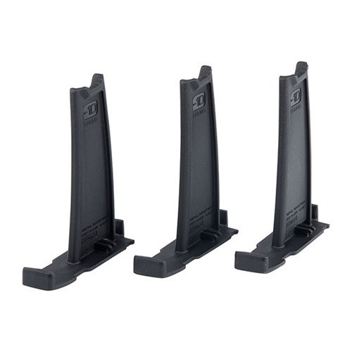 The MAGPUL Minus 10-Round Limiter easily installs in 7.62x51 PMAG Gen 3 magazines, reducing capacity by 10 rounds for hunting or sporting use without permanent alterations.