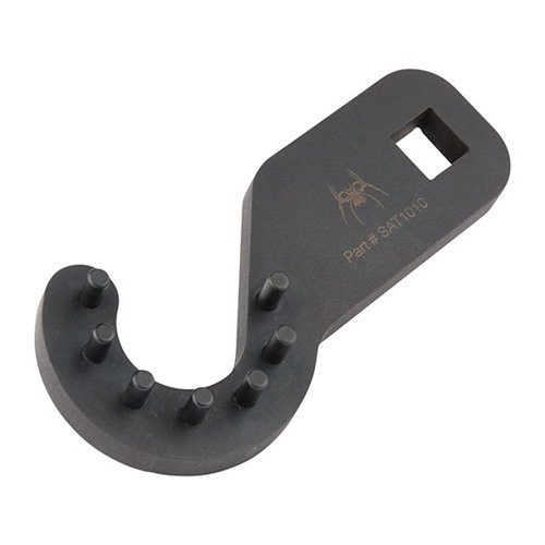 The Spike's Tactical USGI 7-Pin Barrel Nut Wrench for AR-15 features robust construction with TIG welded tool steel pins, ½" drive compatibility, and a standard fit for efficient barrel nut handling.