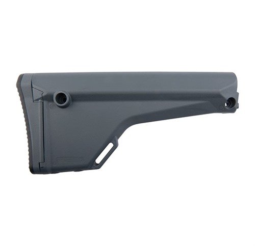 Upgrade your A1/A2 rifle with the Magpul MOE Fixed Stock, featuring ergonomic design, storage compartment, and compatibility with various sling mounts.