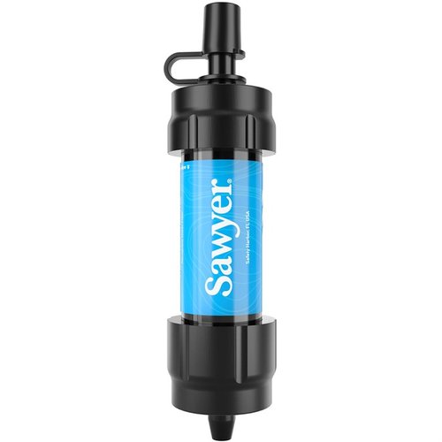 The Sawyer Mini Water Filter is ultra-light at 2 oz, filters 100,000 gallons to 0.1 micron, and offers versatile use with pouches, hydration packs, and bottles.