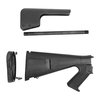 The URBINO Tactical Shotgun Buttstock enhances comfort and maneuverability with body armor, featuring a short length of pull, adjustable cheek riser, and recoil reduction.