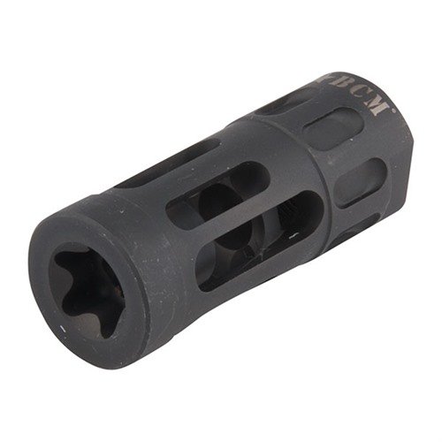 The Bravo Company Gunfighter Comp Mod 1 reduces muzzle rise and flash, features stainless steel construction, and is designed for easy suppressor attachment.
