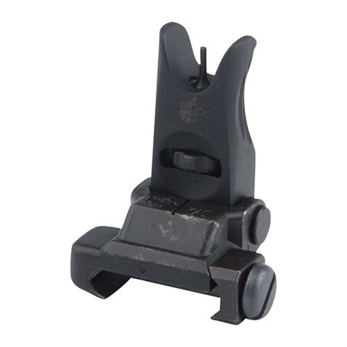 The KAC Flip-Up Micro Front Sight offers low-profile backup, quick tool-free adjustments, and reliable performance, perfect for any Picatinny rail setup.