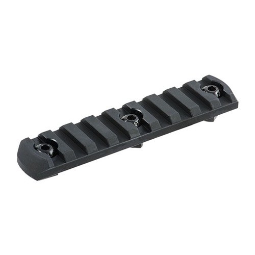 Enhance your AR-15 with the MAGPUL M-LOK Rail, allowing secure attachment of Picatinny accessories, featuring durable aluminum construction and beveled edges.