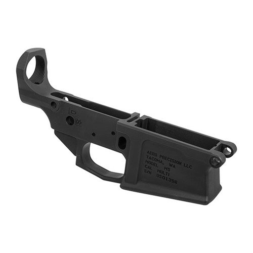 Build your custom big-bore AR with the Aero Precision M5 308 Lower Receiver, featuring mil-spec dimensions, 7075-T6 aluminum, and compatibility with DPMS components.