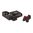 L.P.A. SIGHTS COLT 80S FIBER OPTIC ADJ SIGHT SET