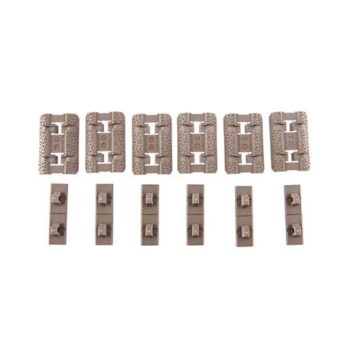 Enhance your AR-15 with Magpul M-LOK Type 2 Rail Covers; low-profile, textured for grip, customizable, and easy to install on M-LOK handguards.