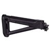 The Magpul MOE AK Stock offers a robust fixed design with internal storage, optimized QD sling placement, a shock-absorbing butt-pad, and snap-on Cheek Risers.