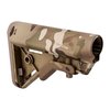 The B5 Systems Bravo Collapsible Stock offers enhanced comfort with an ergonomic cheek weld, lightweight design, and intuitive length-of-pull adjustment for AR-15.