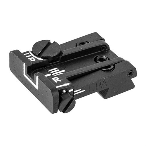 Transform your Colt with the L.P.A. adjustable rear sight, featuring easy fit, windage/elevation adjustments, and solid steel construction for enhanced accuracy.