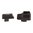 WARREN TACTICAL SERIES TRITIUM MIX SET, PLAIN REAR, 1 LAMP FRONT