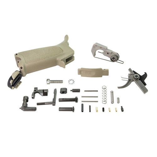 Upgrade your AR-15 with the BCMGUNFIGHTER Enhanced Lower Parts Kit, featuring Mil-Spec components, BCM PNT™ Trigger Assembly, Mod 3 Grip, and Enhanced Trigger Guard.
