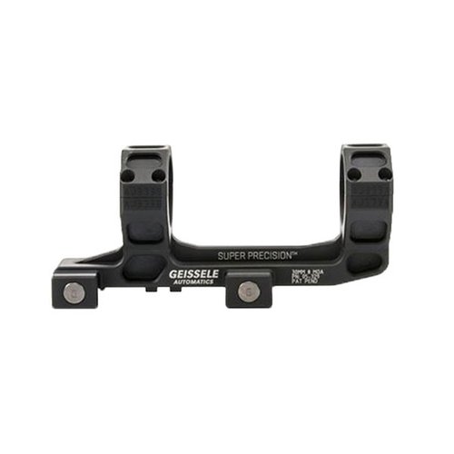 The Geissele Super Precision AR-15 Mount offers unmatched clamping force, a single-piece billet aluminum design for perfect scope fit, and versatile MOA options.