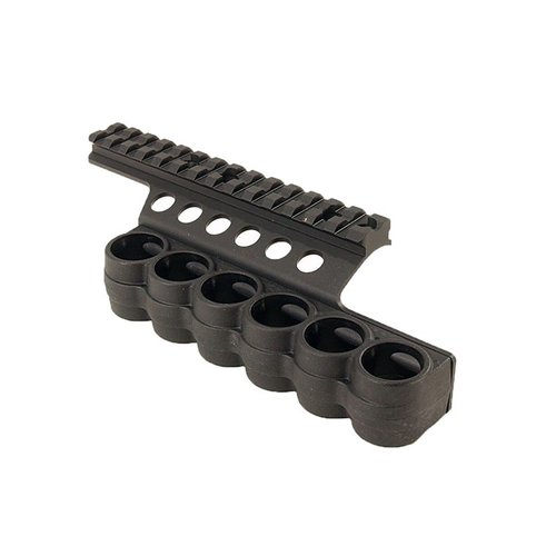 The SureShell Polymer Shotshell Carrier offers durable, lightweight storage for 6 rounds, ensuring quick access and secure hold, perfect for professional use.