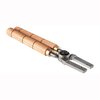 Securely grips all Lyman moulds with hardwood insulation against heat; rugged metal frame ensures easy attachment for consistent casting performance.