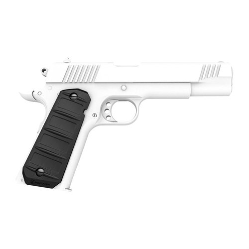 Transform your firearm's look and feel with RG11 Rubber Grips; easy installation, multiple designs, and maintains standard 1911 grip profile.