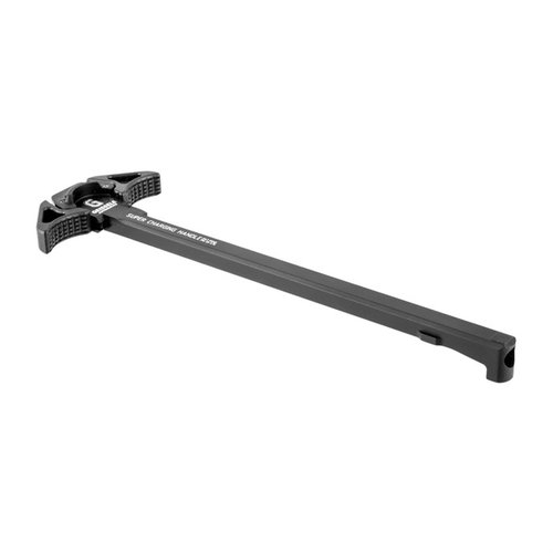 The Geissele Super Charging Handle 7.62 features an ambidextrous design, enhanced grip, and gas mitigation for reliable operation with short-barreled or suppressed systems.