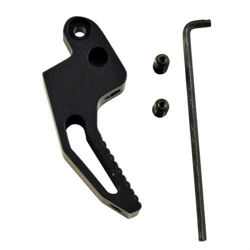 Enhance your shooting with the TANDEMKROSS "Victory" Trigger for Ruger MK III 22/45, featuring a flat face, adjustable settings, and textured grip for superior control.