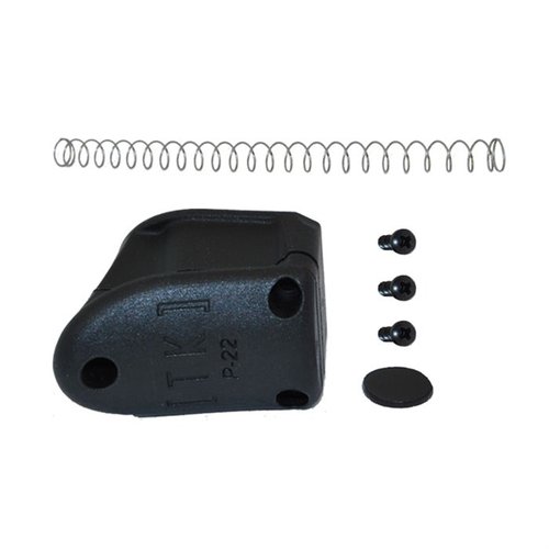 Enhance your Walther P22 with TANDEMKROSS's WINGMAN +5 Magazine Bumpers, adding 5 extra rounds, improving grip, and ensuring better magazine seating.