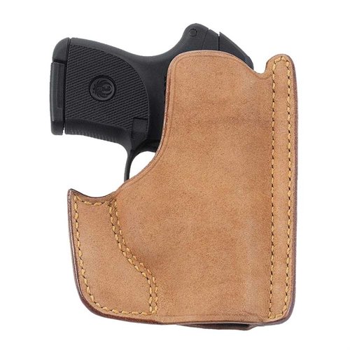 The Galco Front Pocket Holster offers premium horsehide, ambidextrous design, easy one-handed draw, and discreet concealment for S&W J Frame 640.