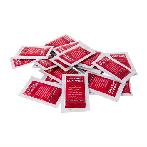 SLIP 2000 Gun Wipes provide long-lasting protection, prevent rust, displace moisture, and clean without attracting dust—perfect for all metal surfaces.