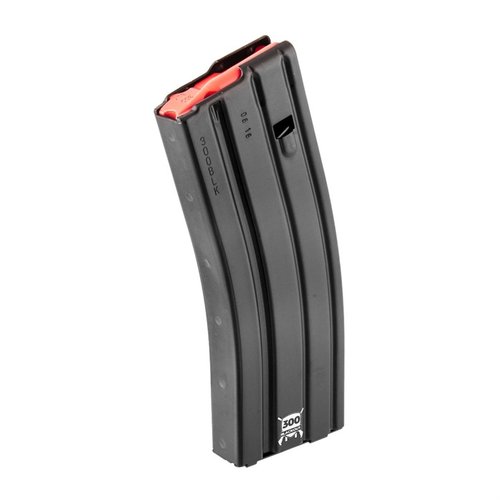 The D&H Industries AR-15 300 Blackout magazine features a durable aluminum body, a reliable red follower, and is available in 10, 20, or 30 round capacities.