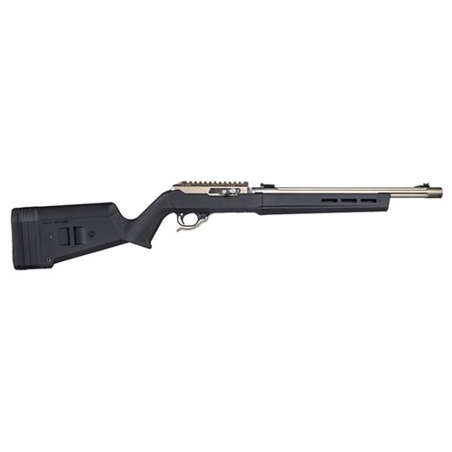 The Magpul Hunter X-22 Takedown stock offers ergonomic design, adjustable length of pull, M-LOK slots for accessories, and fits Ruger 10/22 Takedown rifles effortlessly.