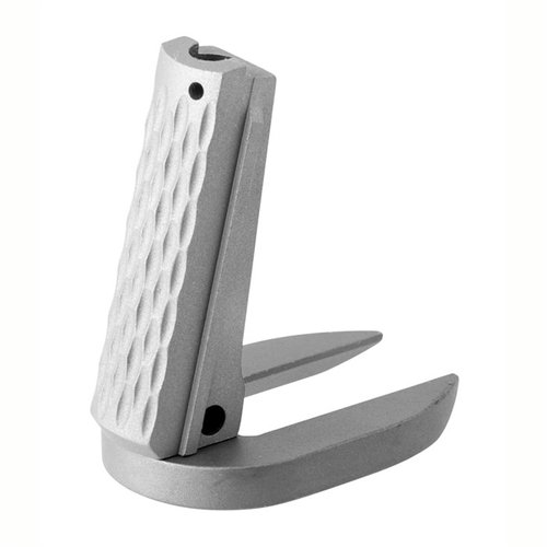Upgrade your 1911 with Fusion Firearms' Chain-link Mainspring Housing MagWell, featuring durable stainless steel, matte finish, and precision CNC machining.