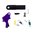 APEX TACTICAL SPECIALTIES INC FLAT FACED FORWARD SET SEAR & TRIGGER KIT, PURPLE