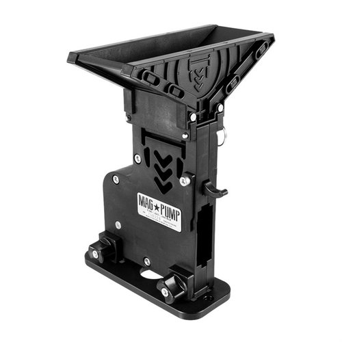 Speed up loading AR-15 mags by over 50% with the Mag-Pump MP-AR15; just dump ammo, crank the handle, and enjoy hassle-free shooting!