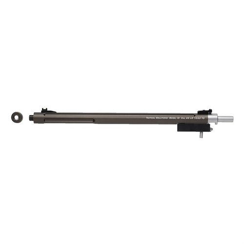 Enhance your Ruger 10/22 Takedown's accuracy with the Tactical Solutions X-Ring Bull Barrel, featuring easy installation, lightweight design, and adjustable sights.