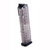 The ETS Glock 43 translucent polymer magazines offer lightweight reliability, visible round counts, easy disassembly, and creep resistance for long-term storage.