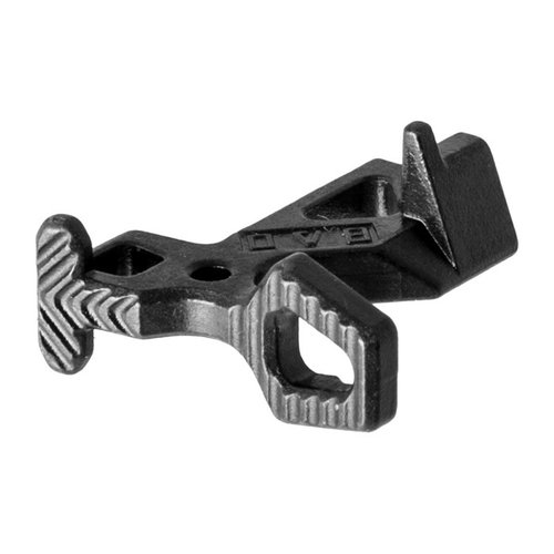 Upgrade your AR-15 with the lightweight, durable Cast Enhanced Bolt Catch, featuring a larger surface for easy operation and non-slip serrations.