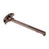 The Geissele Airborne Charging Handle features a low-profile design for ambidextrous use, ensuring no interference with optics and a secure grip, even in wet conditions.