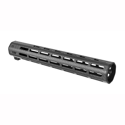 The Faxon Firearms Streamline Carbon Fiber Handguard is ultra-light, stronger than aluminum, features 8 M-LOK slots, and ensures a stable, heat-resistant platform.