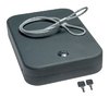 The Snap Safe X-Large Lock Box offers secure storage for handguns and valuables, featuring heavy steel construction, foam interior, and a 16 gauge steel cable for added security.