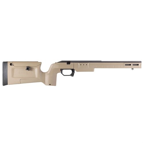 Upgrade your Remington 700 with the Kinetic Research Group Bravo Chassis, featuring a rigid aluminum backbone, adjustable features, and M-LOK compatibility.