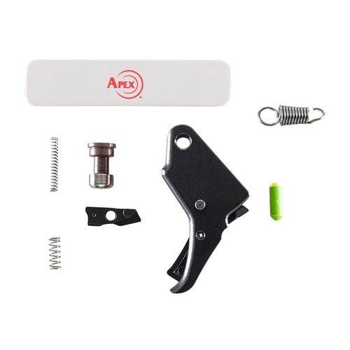 Enhance your S&W M&P M2.0 Shield with the Apex Tactical Trigger Kit: reduces pull by 2 lbs, lessens travel by 20%, and maintains factory safeties.
